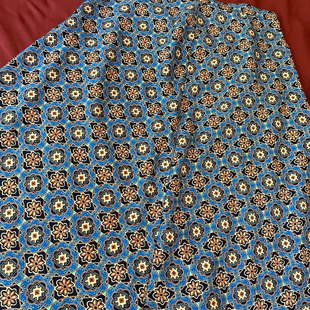Mid-Calf Psychedelic Skirt